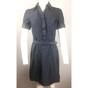 New York & Company Belted Jeans Dress 2